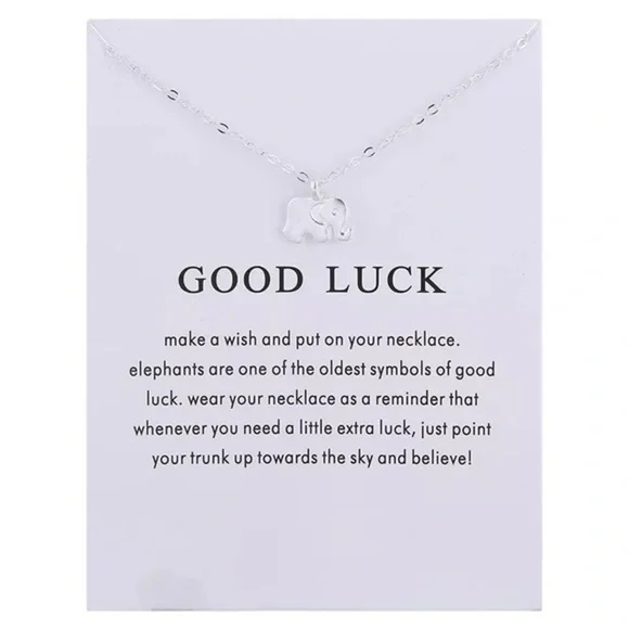 3/$30 🤍 Good Luck Elephant Necklace - Picture 1 of 1
